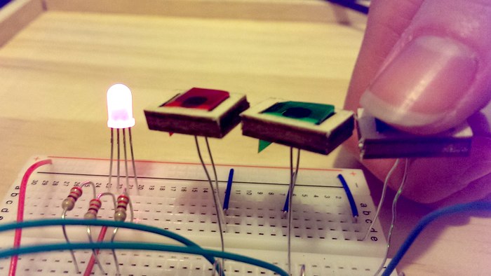 colour mixing lamp, arduino controlled