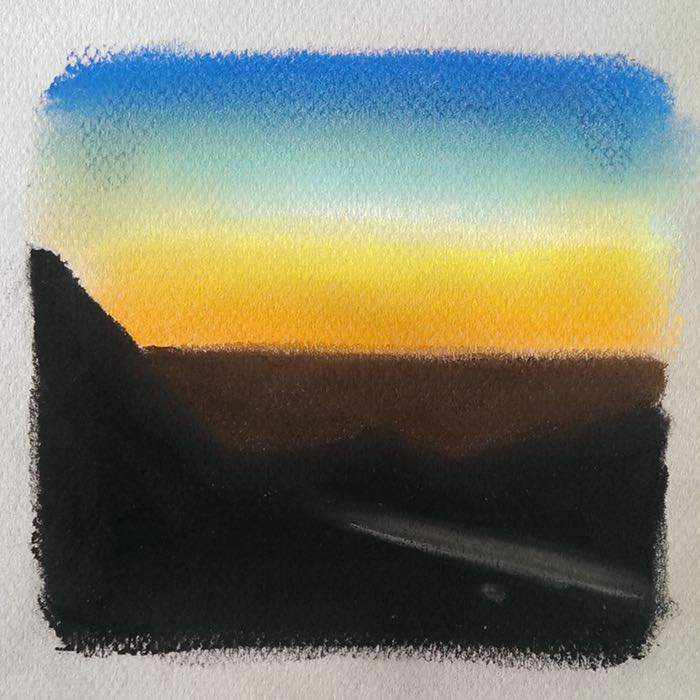 sunrise in pastel