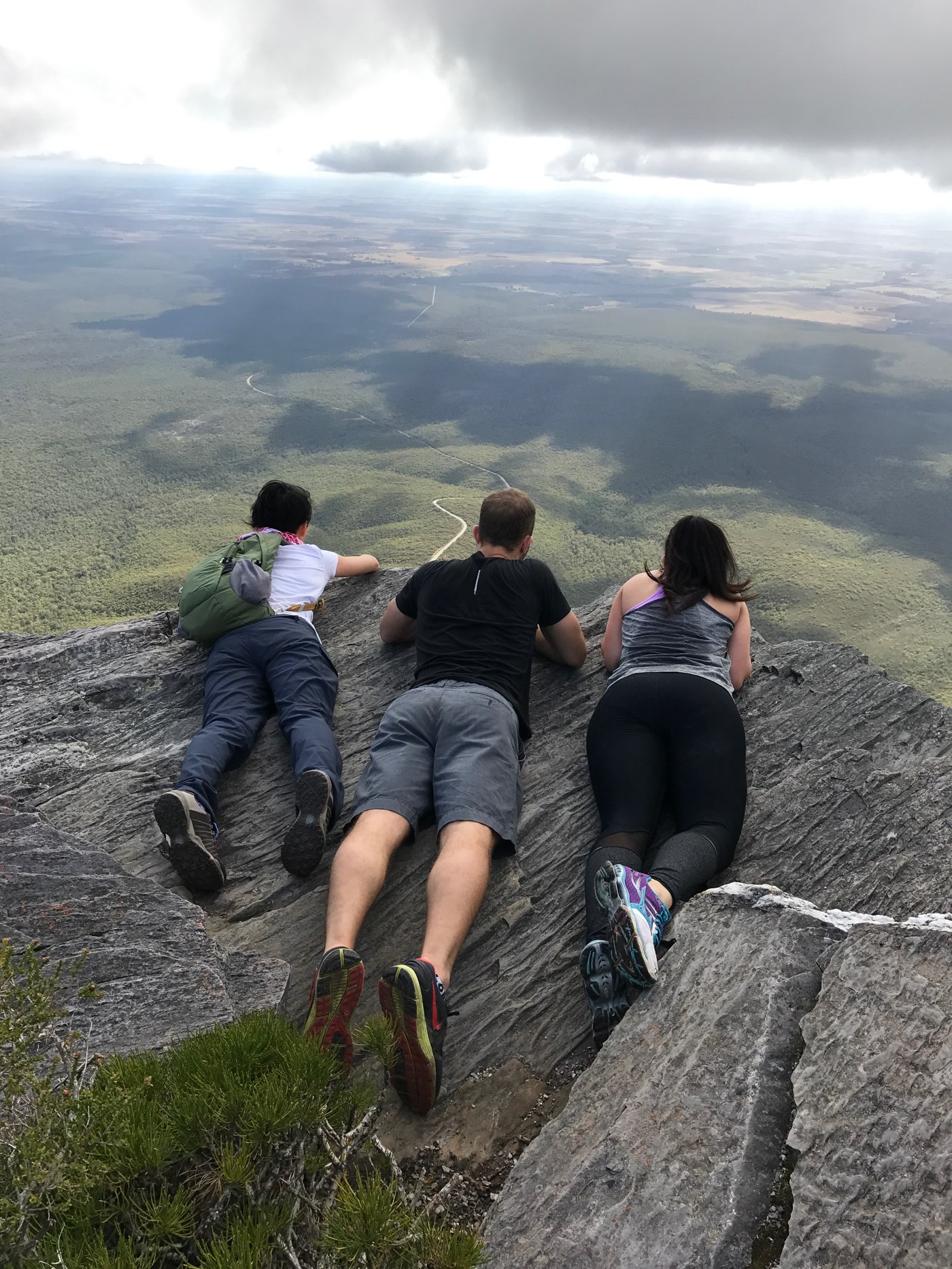 admiring the view from the top of Bluff Knoll