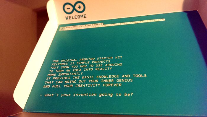 inset for Arduino starter kit box