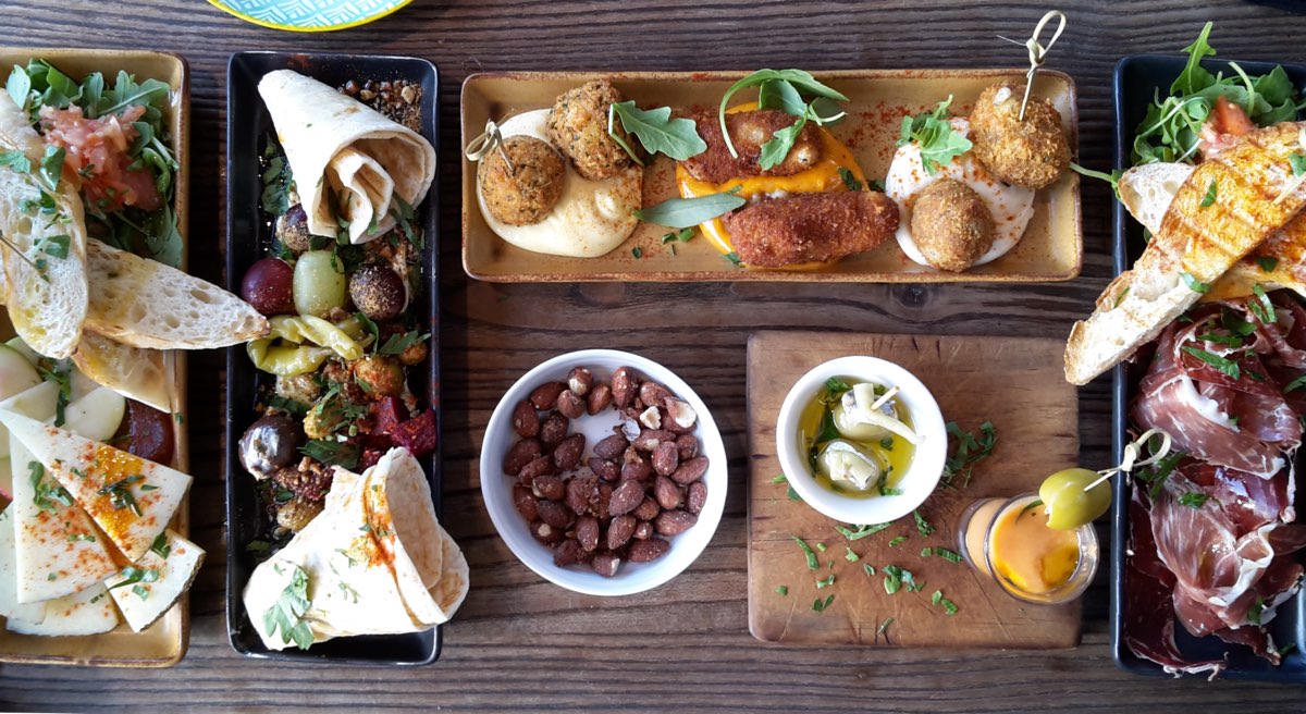 tapas spread at Pinchos in Leederville, WA